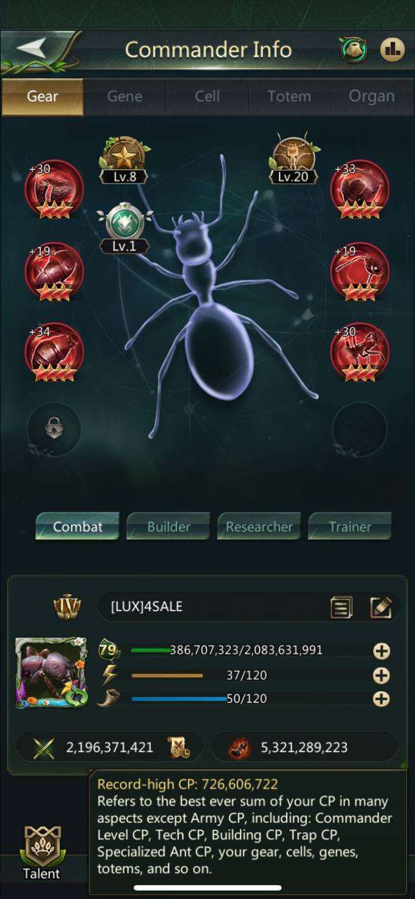 продажа аккаунта к игре Ant Legion